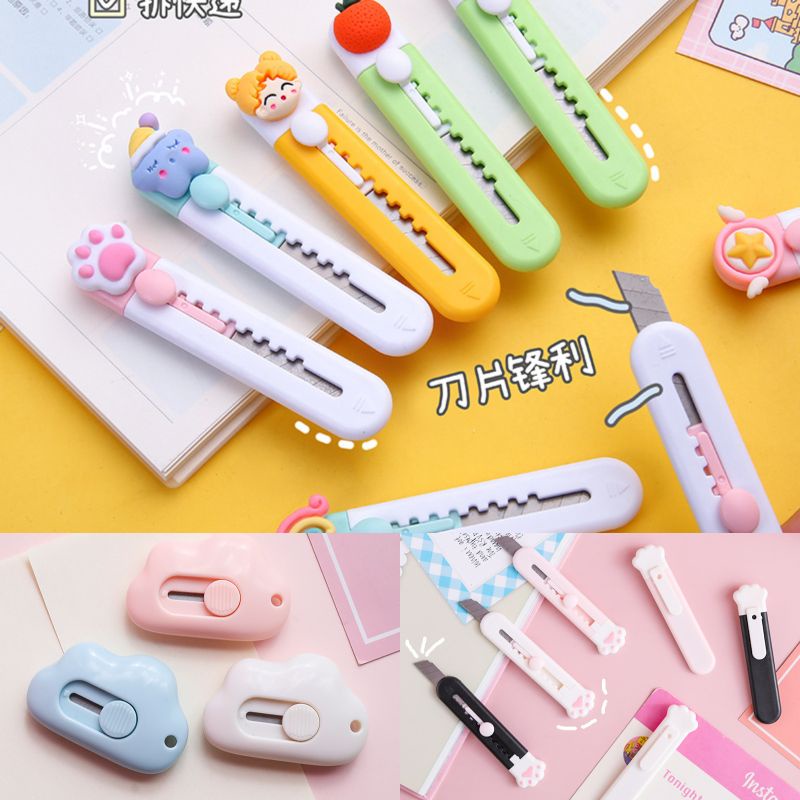 

Cutter mini portable cutter lucu pisau kecil office school supplies