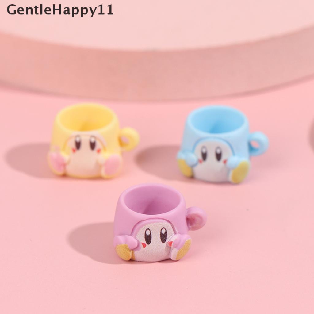 Gentlehappy 5Pcs / Set Mainan Miniatur Gelas Kartun Bahan Resin Untuk Aksesoris Rumah Boneka 1 / 12
