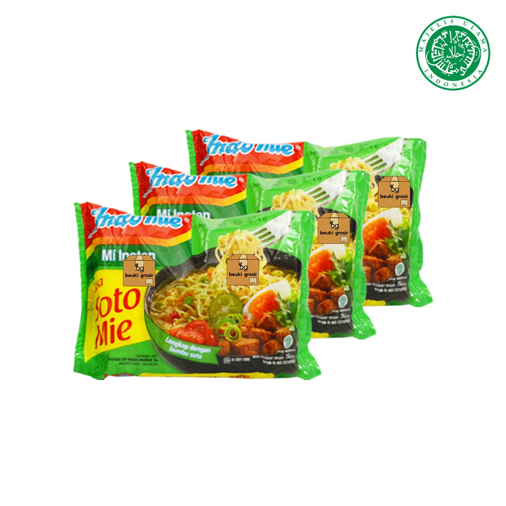 

3PCS Indomie Kuah Soto Mie Harga Grosir Lebih Murah - 3pcs x 70gr