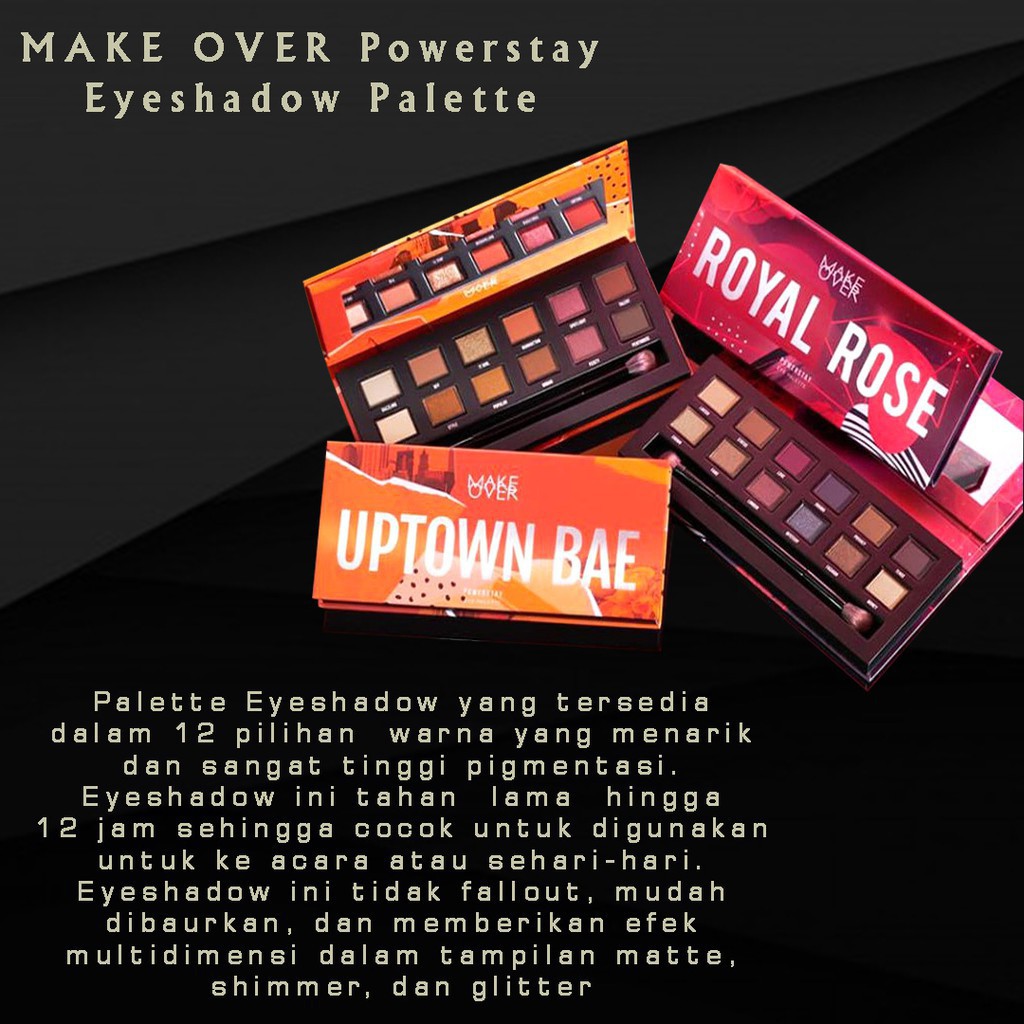 MAKE OVER POWERSTAY EYE PALETTE 12 X 0.4GR