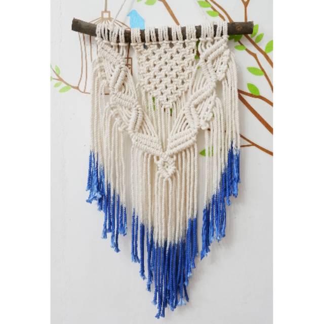 

Macrame wall hanging dekorasi dinding jumbo tirai rainbow hiasan dinding minimalis aesthetic pajangan ruang tamu | Ble | Macrame pilea by Ogenovy