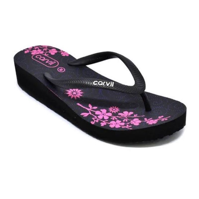 Sandal Cavil Wedges Tiosa-L Original Carvil-Sandal Jepit Wedges Wanita Carvil Original