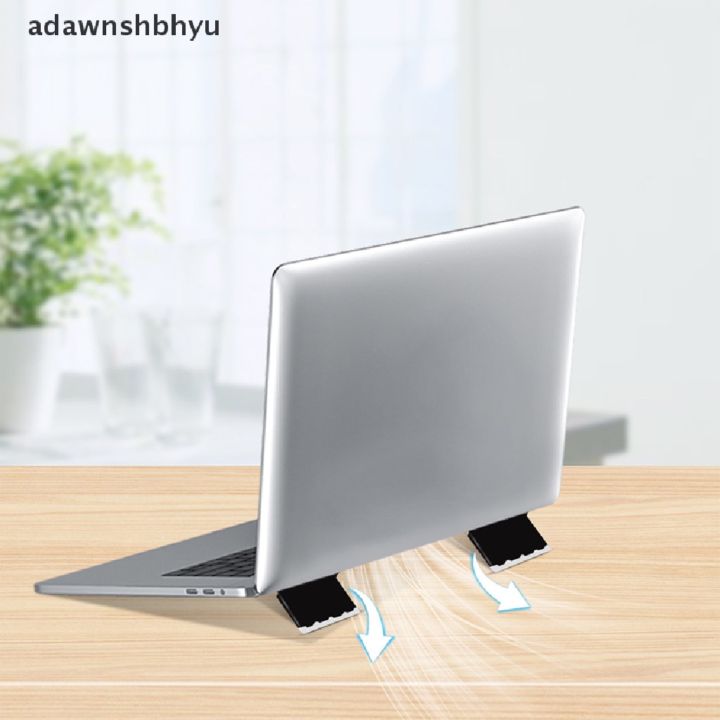 Adawnshbhyu 1pasang Dudukan Rak Pendingin Keyboard Laptop Komputer Riser Portable Macbook Stand