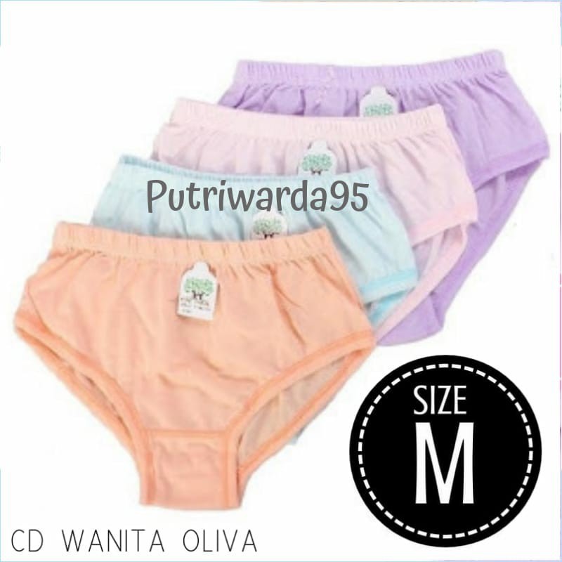 Celana Dalam CD Wanita OLIVA Lokal Bahan katun/ LINGERY size M-1