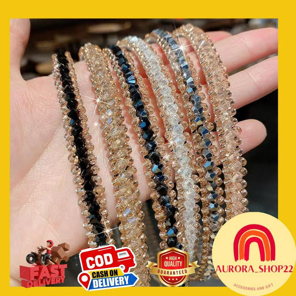 [COD] BANDO WANITA KOREA BANDO MUTIARA DIAMOND KRISTAL ELEGAN BANDO RAMBUT KOREA FASHION IMPORT PREMIUM