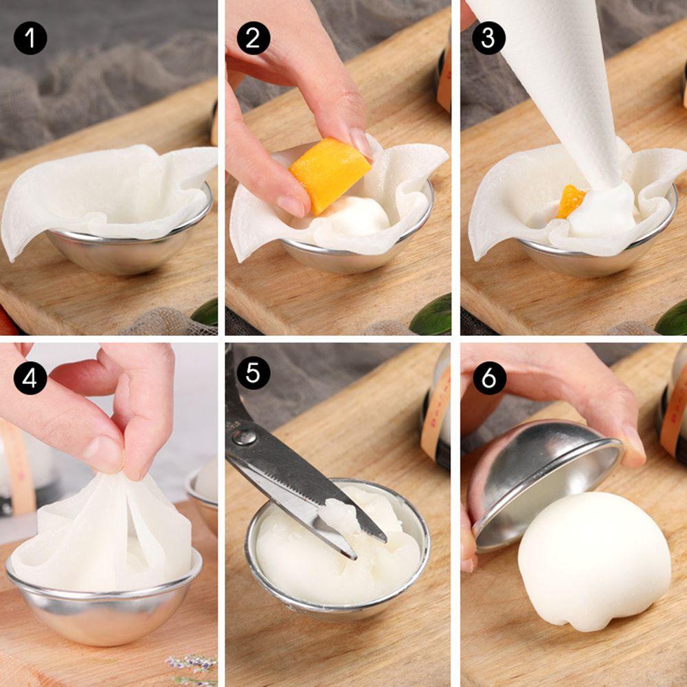 Cetakan Kue Nanas Pastry Sphere Bath Bomb Mold Pan Loyang Cetakan Daifuku Dessert Mochi