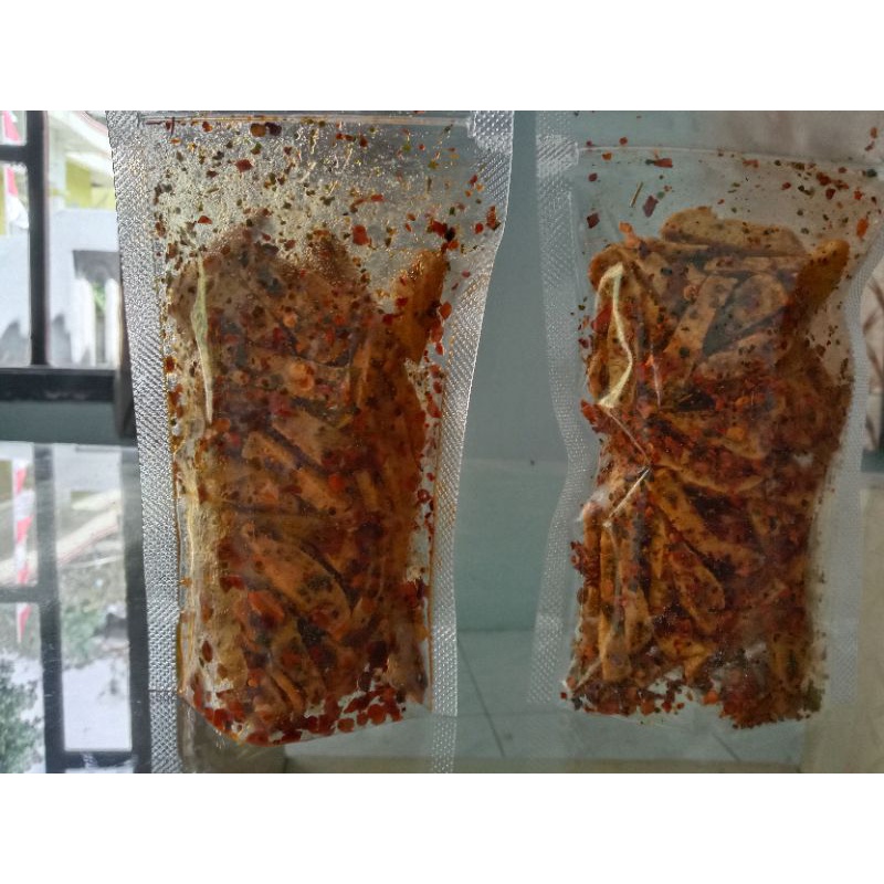 

Basreng pedas daun jeruk