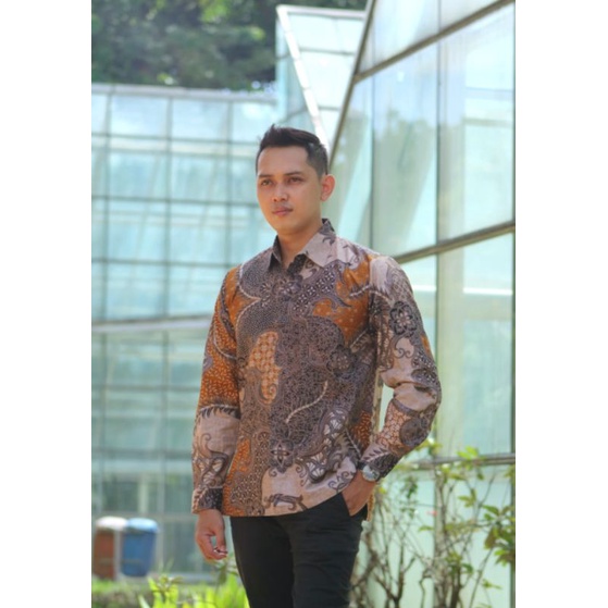 Batik lengan panjang bahan katun