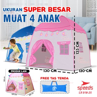 SPEEDS Tenda Anak  Murah Tenda Mainan Anak Model Rumah Kids Camping indoor Outdoor 018-25