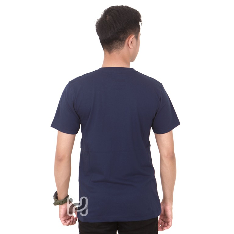 Kaos Polos Navy/Kaos Polos Lengan Pendek /Kaos Oblong/Kaos Pria&amp;Wanita/Kaos Clothing Helium/Distro