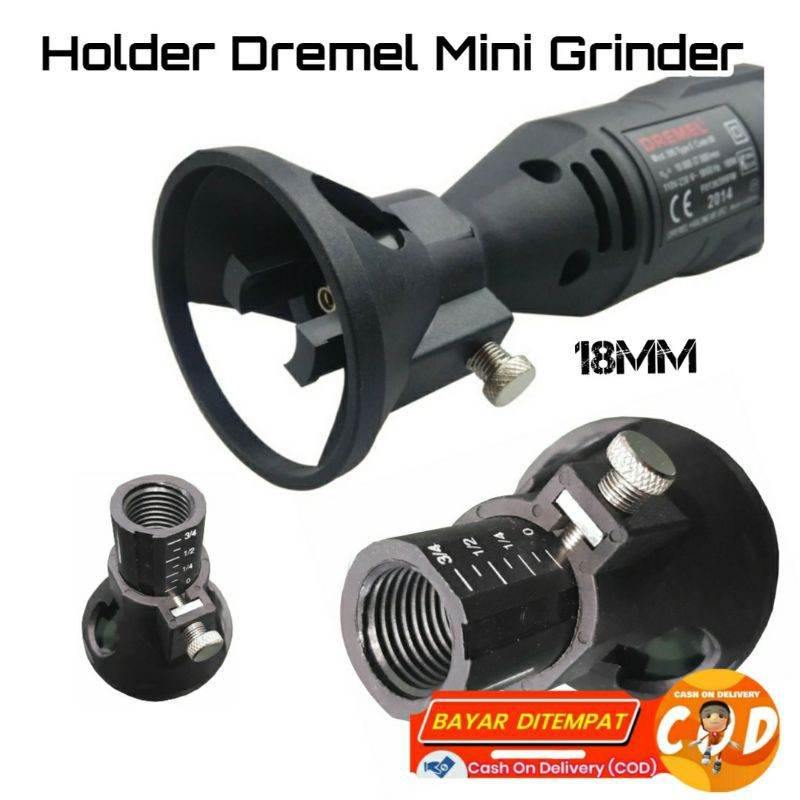 Holder dremel kepala dudukan bor mini grinder 18mm Dudukan bor mini gerinda