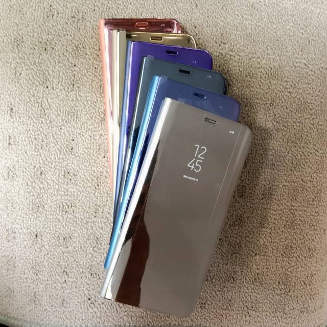 Flip Miror Flip Cover Clear View Standing Samsung A50/A30s