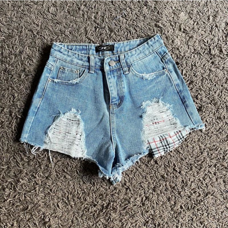 ndudshop Kode: 1702 (ripped short) denim  ripped