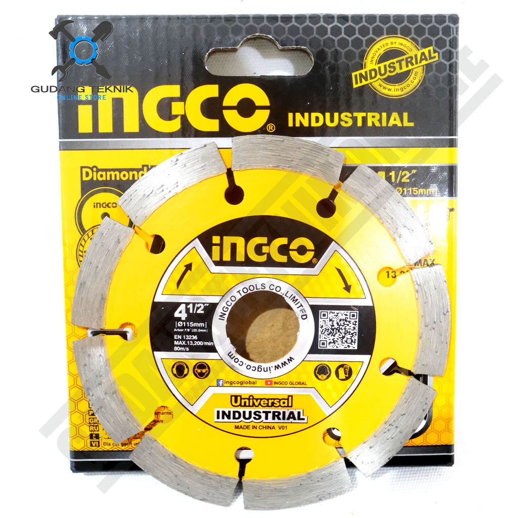 Diamond Wheel 4&quot; DRY INGCO DMD011151 / Mata Pisau Potong Keramik Granit KERING 4 Inch INGCO