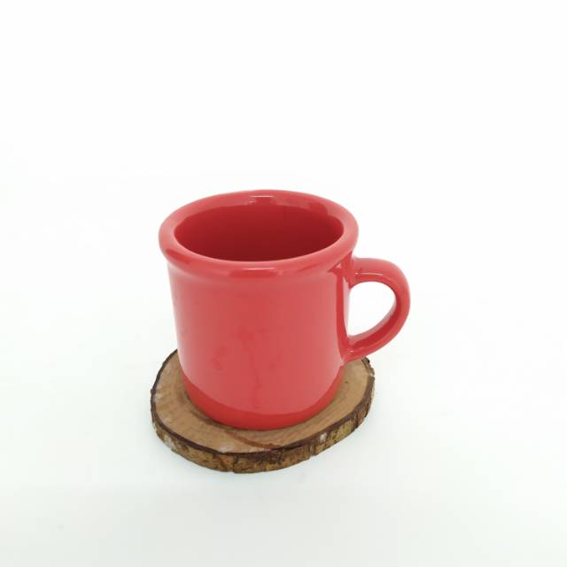 Gelas Enamel Mug  Cangkir Keramik  Teh Kopi 6oz 150ml 