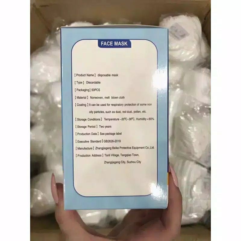 MASKER NYAMAN AMAN DUCKBILL ALKINDO 3PLY 1BOX ISI 50PCS IMPORT MASKER MULUT BEBEK