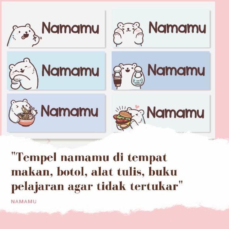 

TERBARU 8024 Stiker Label Nama | Sticker Waterproof | Stiker Karakter Anak ㊔