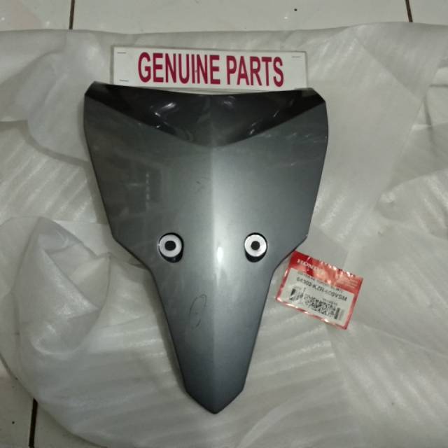 Tameng Cover Dada Plat Body Depan Vario Techno 125 Fi Silver 64302-KZR-600VSM Ori Orginal Ahm