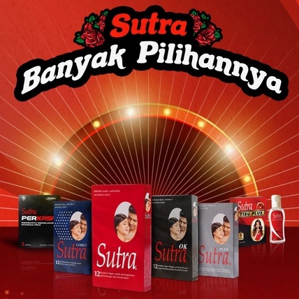 [PRIVASI AMAN] SUTRA Merah / Plus / HITAM OK / Gerigi Biru isi 3s / 12s | Kondom Condom