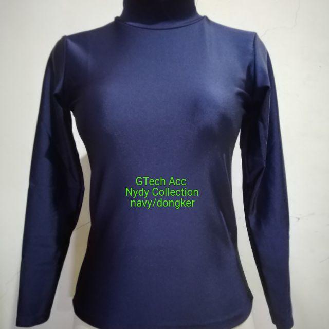 Manset Kebaya Manset Muslim Manset Glitter Manset Lycra Manset Resleting Eceran Dan Grosir-Biru Navy