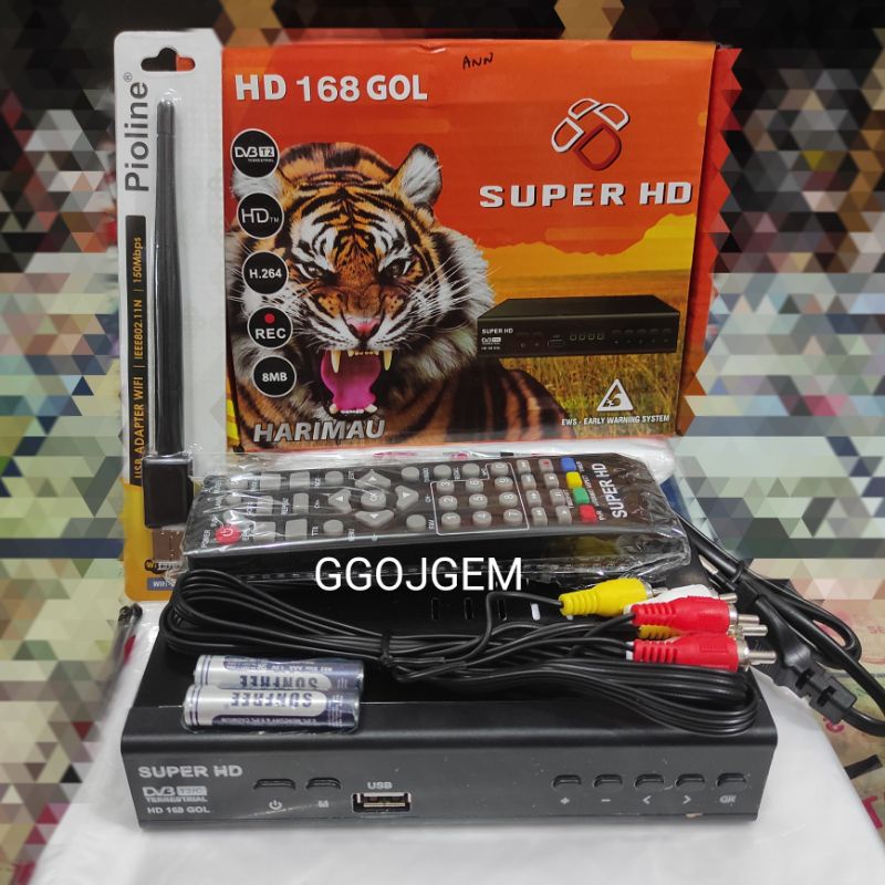 SET TOP BOX DVB SUPER HD 168 KIJANG / WINASAT TV Box / STB SUPERHD Harimau komodo / Tennox / Digital Receiver Antena TV / Siaran Digital / settopbox / topbox harimau komodo