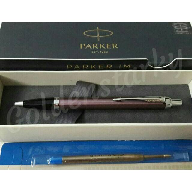 

Paket 1 Klik: 1pcs Parker IM Light Purple CT Ballpoint + 1pcs Refill Ballpoint