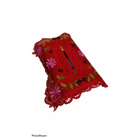 sarung tisu bordir kombinasi