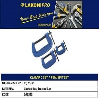 Clamp C Set isi 3 pcs / Clamp C Set 3 Pcs