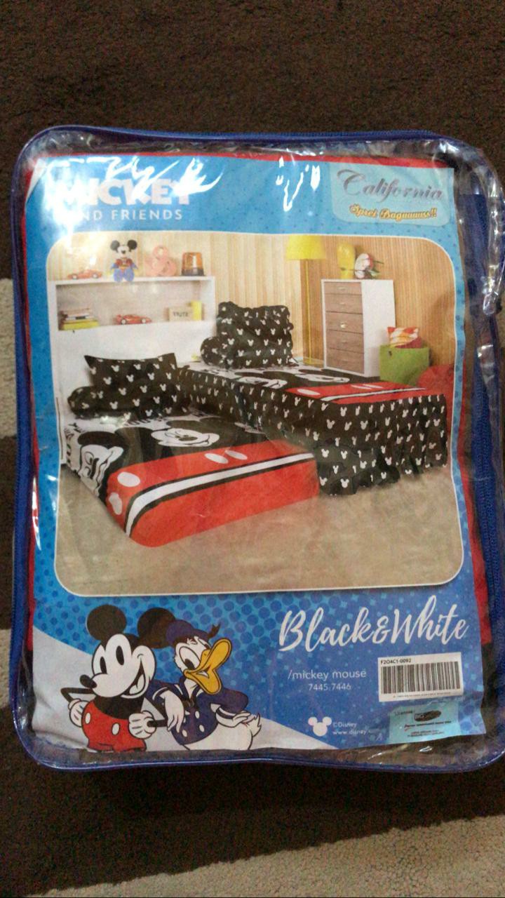 Ww Sprei California Duo - 2in1 Sorong - Pilihan Motif - 120x200 (single)