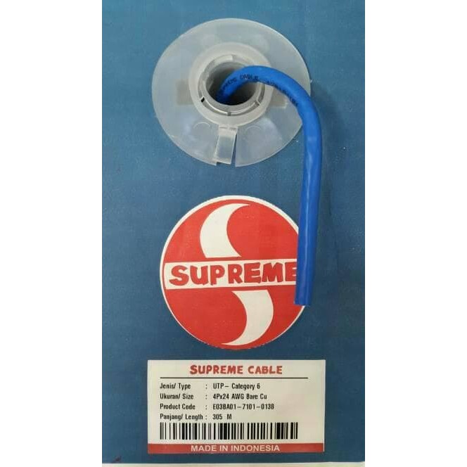 Kabel LAN Data Supreme CAT6 / CAT6 Supreme UTP ORI - 305Mtr