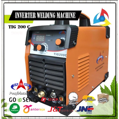 DAESUNG Mesin Las Argon TIG 200 C / Trafo Las Argon Stainless 200 C