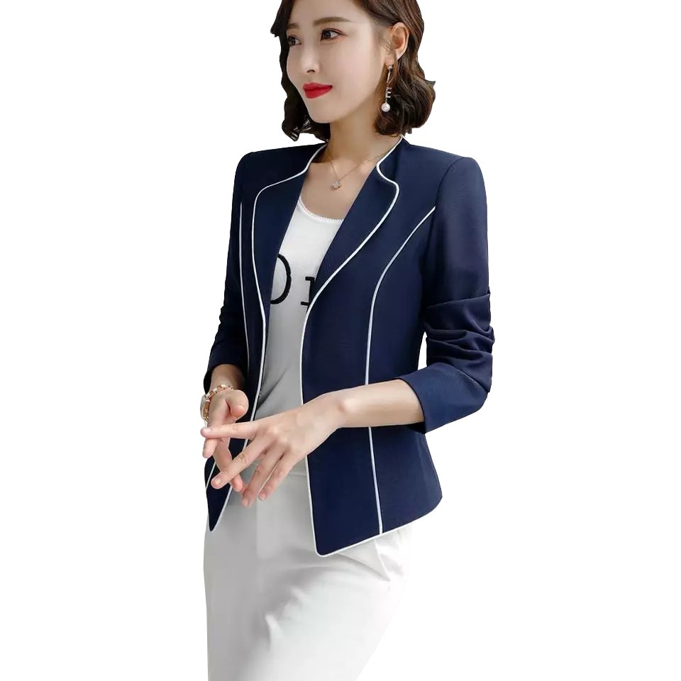 Blazer Kerja Kantor Wanita Gaya Korea Cantik Murah Terbaru - XSHOP Lecia