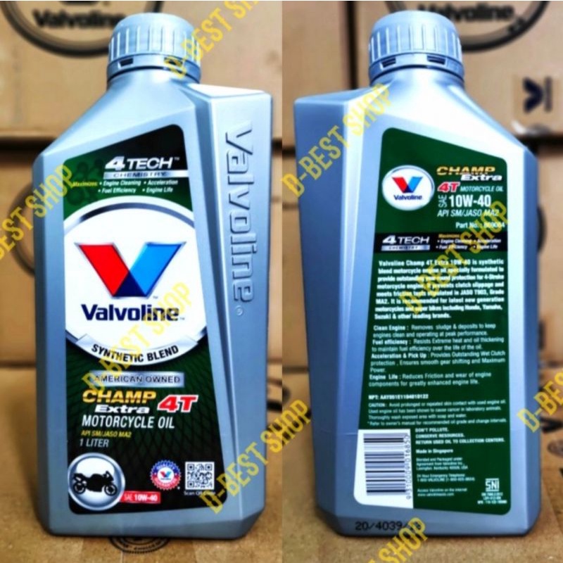 OLI Motor scooter VALVOLINE Champ Extra 4T 10/40 | 1 LTR