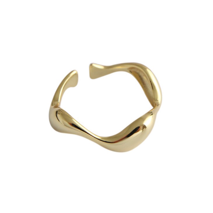 Irregular Wave Pattern Open Ring Accessories Simple Personality