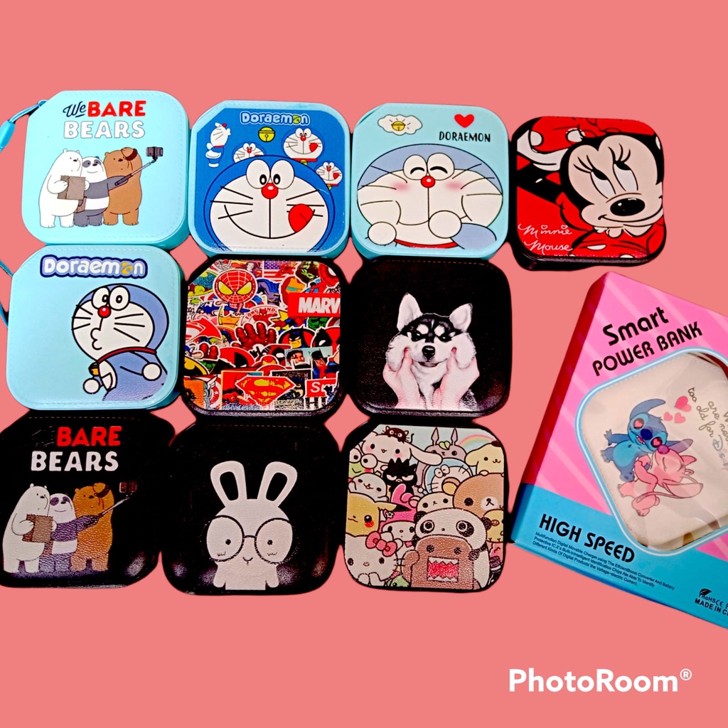 [MINNIE RED]NEW POWERBANK MOTIF 10000MAH MOTIF KARAKTER KARTUN