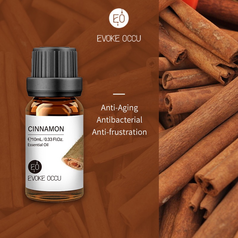 Evoke Occu - Cinnamon 10ml Essential Oil Minyak Aroma Terapi Diffuser Humidifier Natural Relax Fresh Candle Soap Bath Aromatherapy