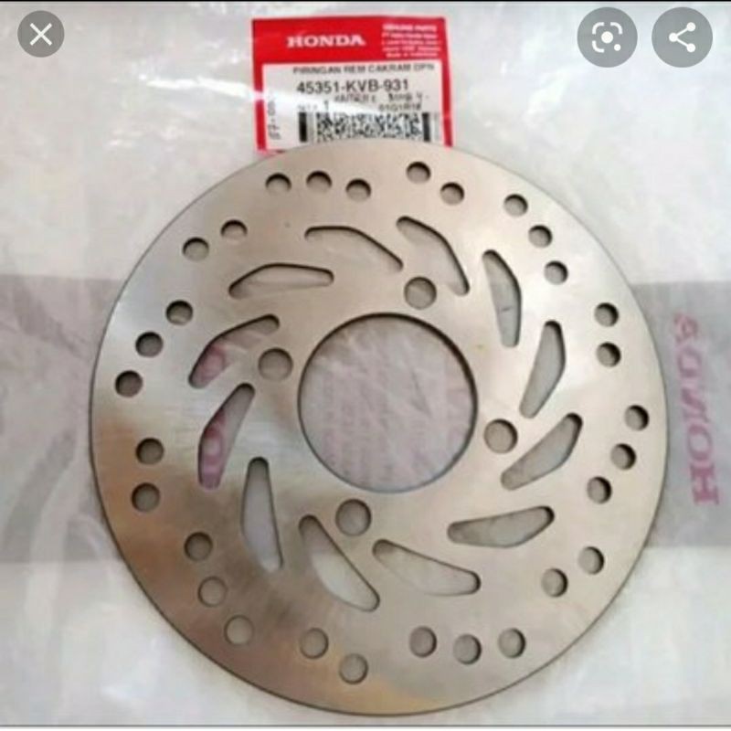 Piringan cakram depan KVB asli honda ori ahm