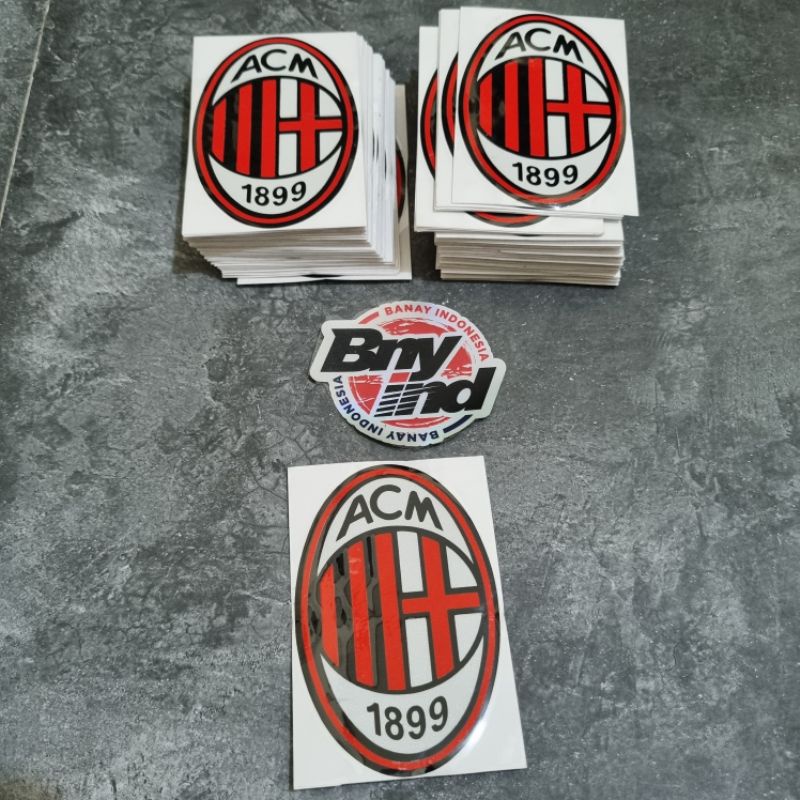 STICKER STIKER AC MILAN CUTTING