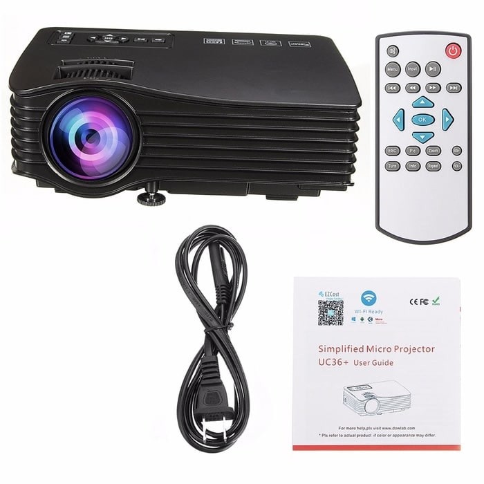 Proyektor Mini Unic UC36 WiFi 1000 Lumens - Portable & Wireless