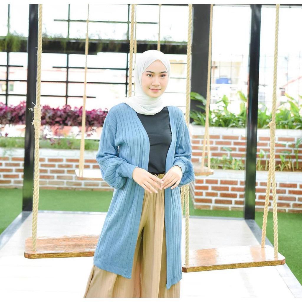 CARDIGAN RAJUT BALON// LONGCARDI BUBBLE PREMIUM//