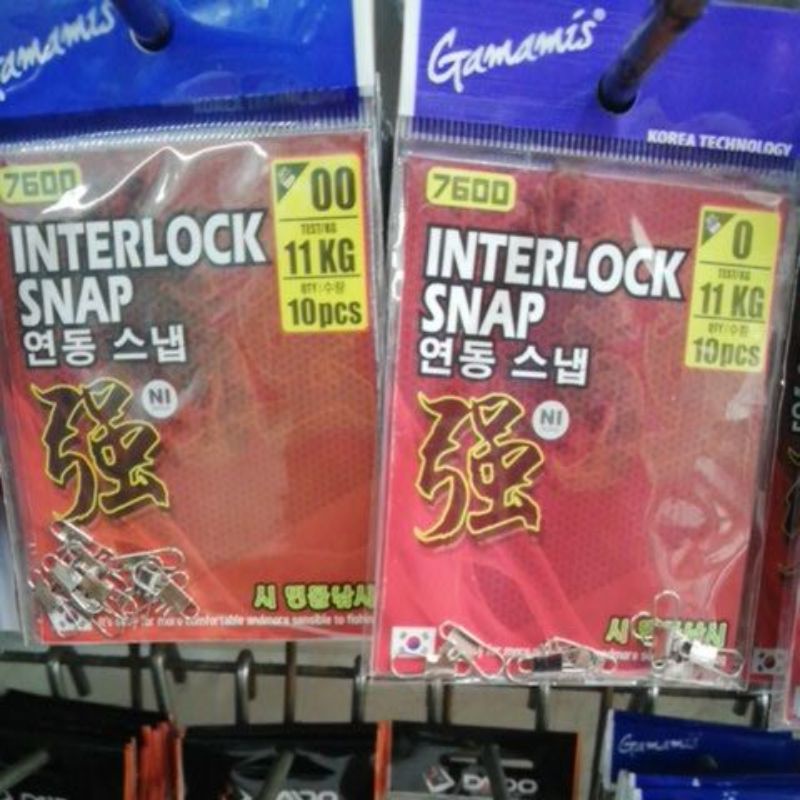 Peniti snap pancing untuk pelampung interlock snap