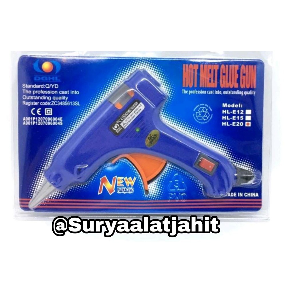 Tembakan Lilin Glue Gun (20Wat) DGHL kecil =rp.26.500/1pcs