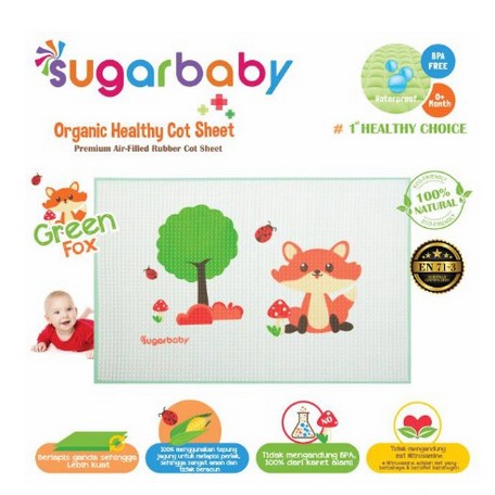 Perlak Bayi Sugar Baby Perlak Karet Bayi  SUGAR BABY ALAS Ompol ORGANIC SNI