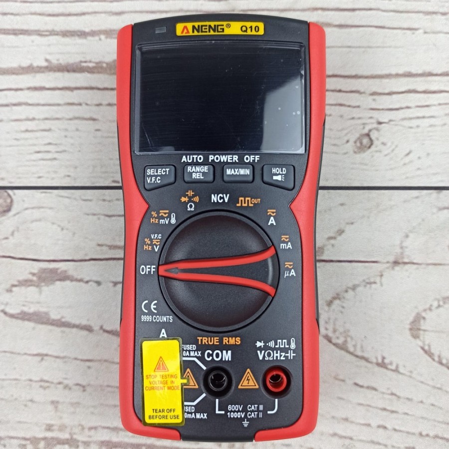 ANENG Digital Multimeter Voltage Tester - Q10 - Black/Red