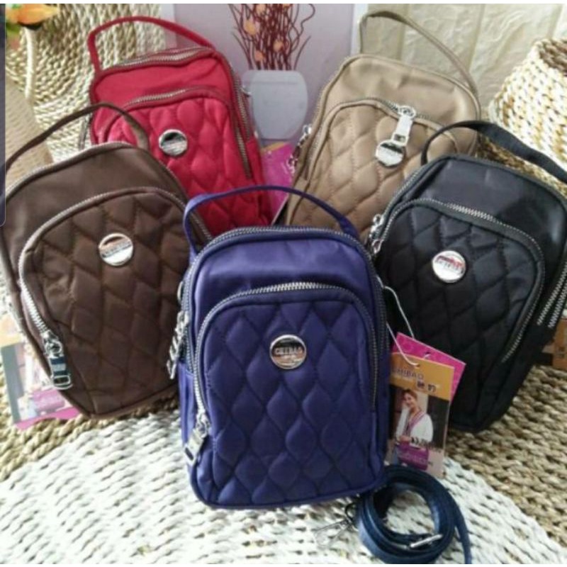 Tas slempang chibao import bahan bordir super