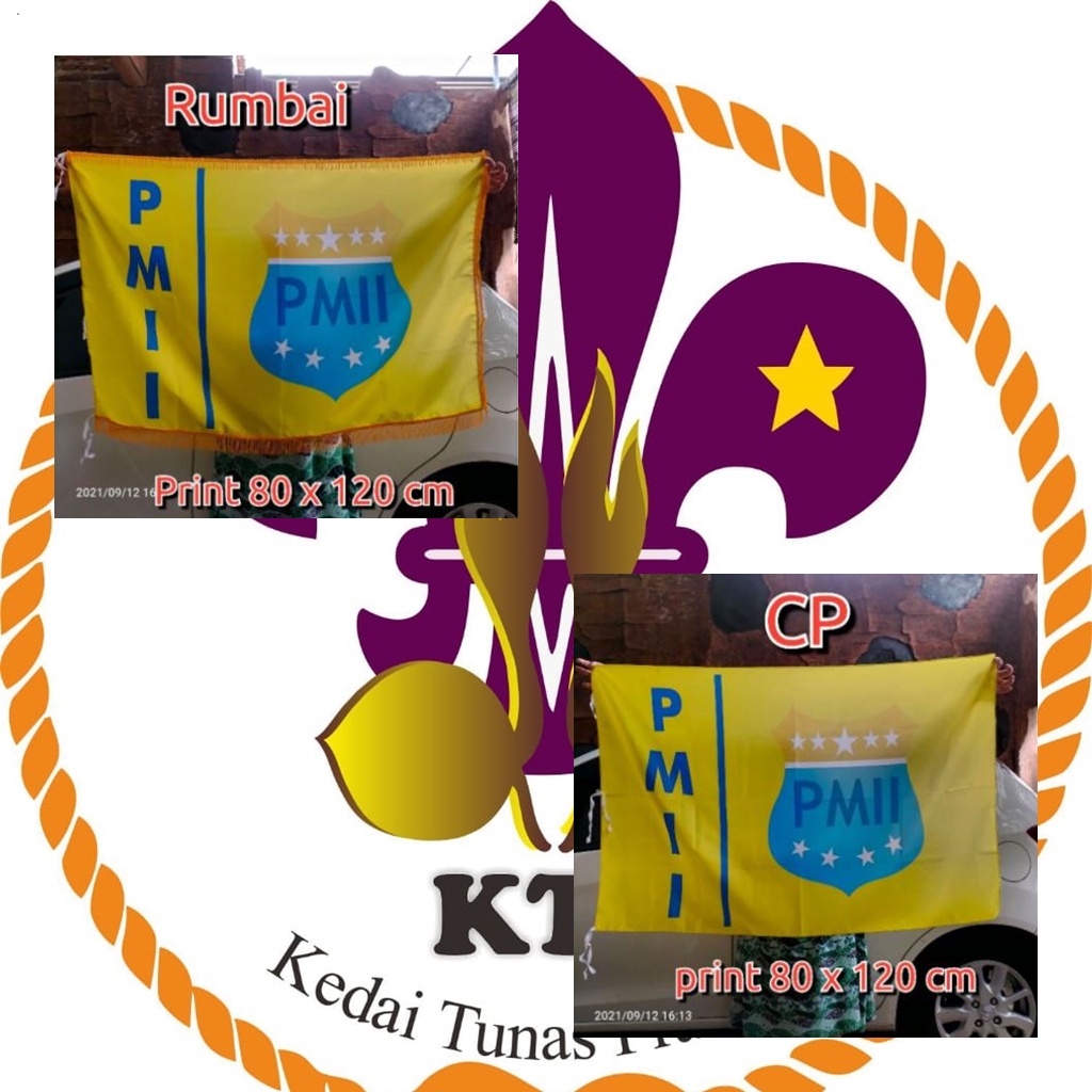 Bendera PMII Pergerakan Mahasiswa Islam Indonesia Rumbai
