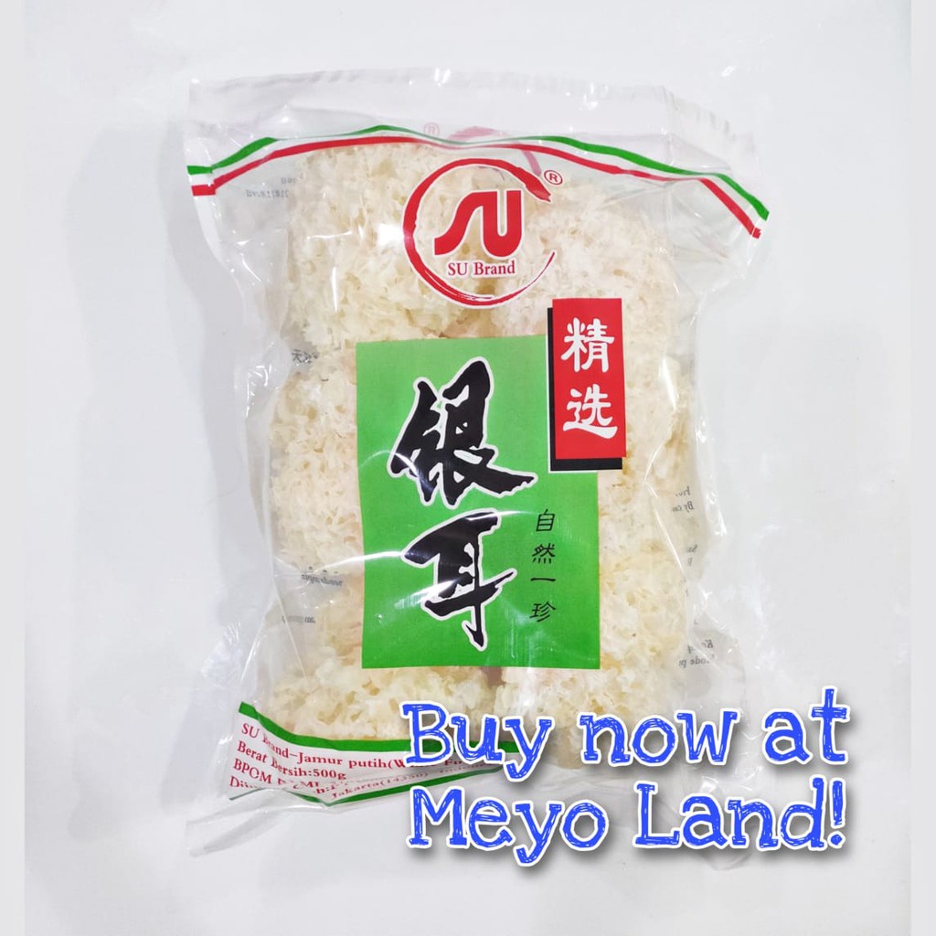 

Jamur Putih 100gr Salju Snow White Fungus Yin Er Bai Mu Er pek bok nie Premium sehat 100 gr pai