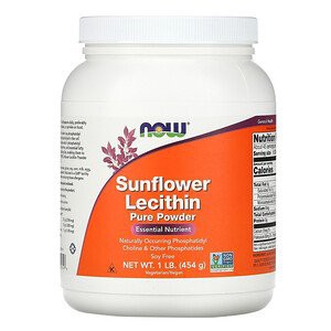 NOW FOODS SUNFLOWER LECITHIN PURE POWDER 454 gr