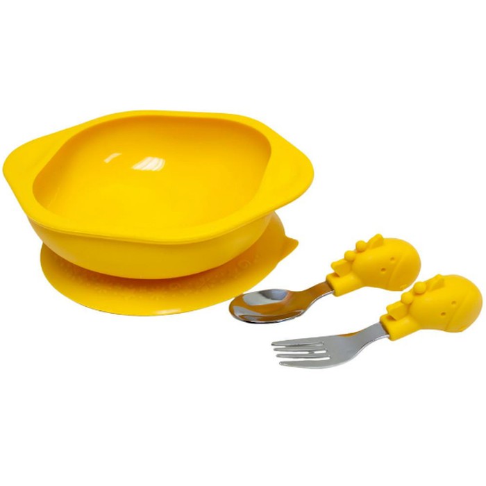 Marcus &amp; Marcus Toddler Mealtime Set Girrafe Yellow