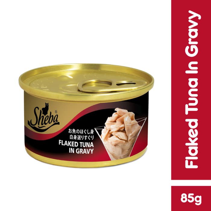 Sheba Melty Snack Kucing Basah rasa Tuna Mix 48g (2pcs) & Sheba Can Flaked Tuna 85g (1pc)-2
